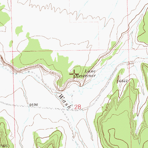 Topographic Map of Payne Wash, CO
