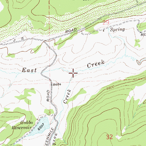 Topographic Map of Johnson Creek, CO
