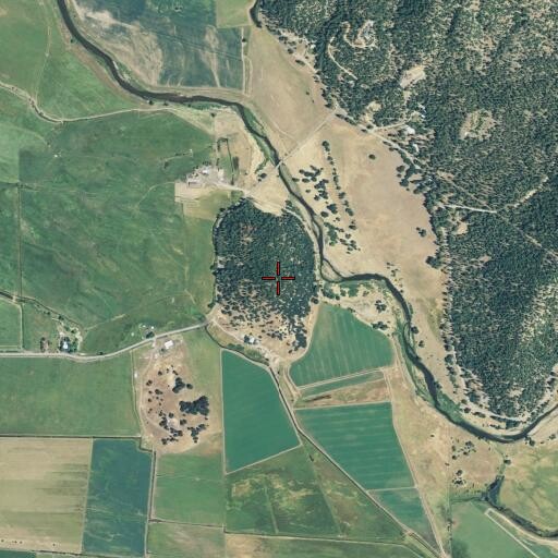 Aerial/Satellite Image of Kusim Hill, CA