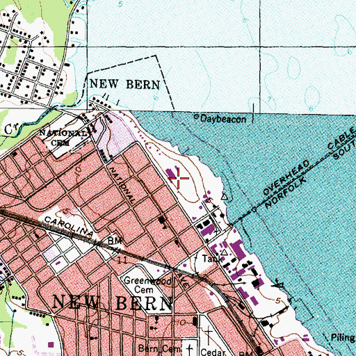 Topographic Map of Fort Dutton (historical), NC