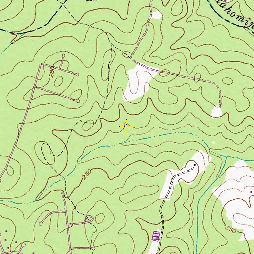 Topographic Map of Wyndham, VA