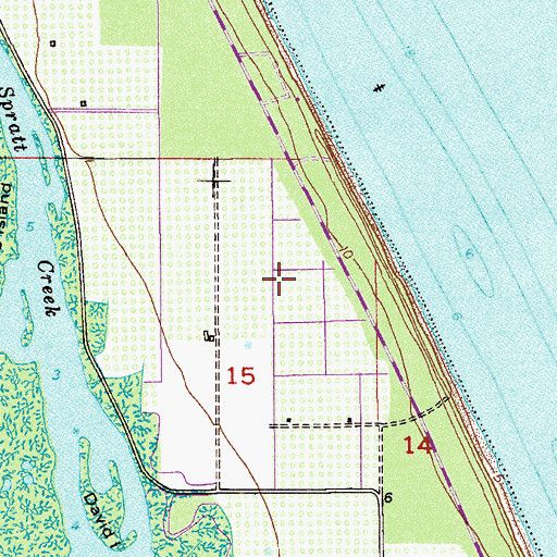 Topographic Map of North Beach, FL