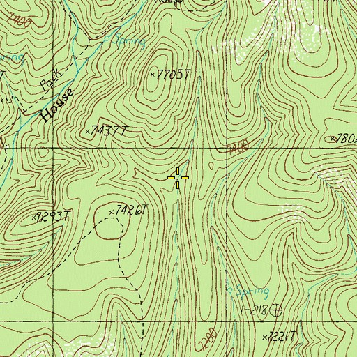 Topographic Map of Walnut Spring, AZ