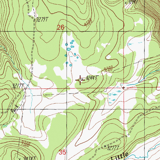 Topographic Map of Day Spring, AZ