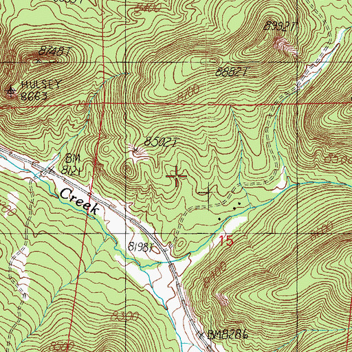 Topographic Map of Carex Spring, AZ