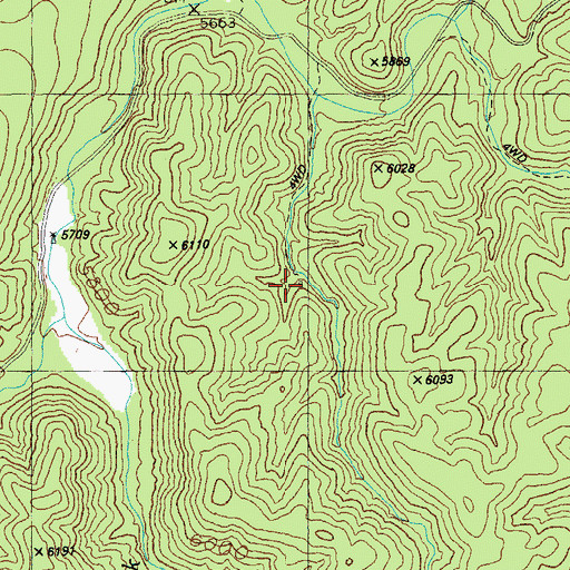 Topographic Map of West Coal Creek Well, AZ