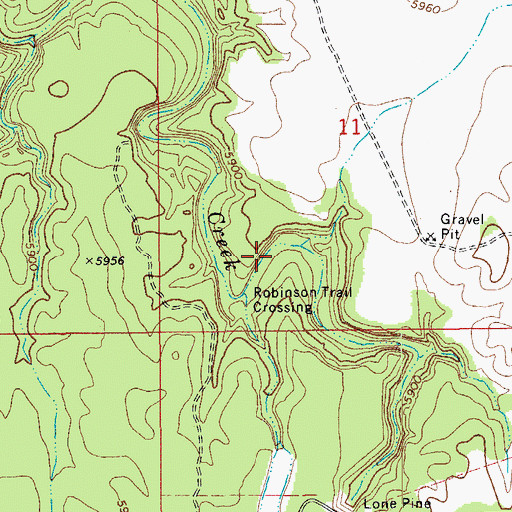 Topographic Map of Robinson Trail Tank, AZ
