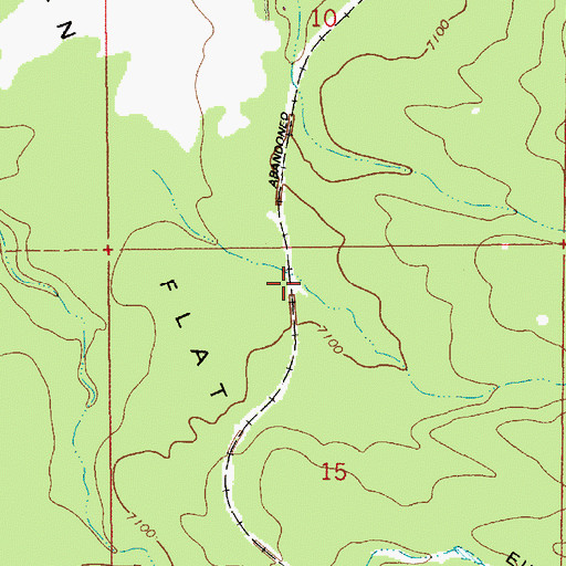 Topographic Map of Section 15 Tank, AZ