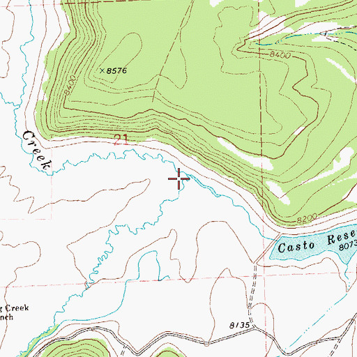 Topographic Map of Big Creek, CO