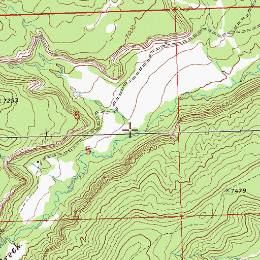 Topographic Map of Branch Creek, CO