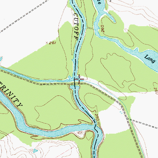 Topographic Map of Creslenn Ranch Dam, TX