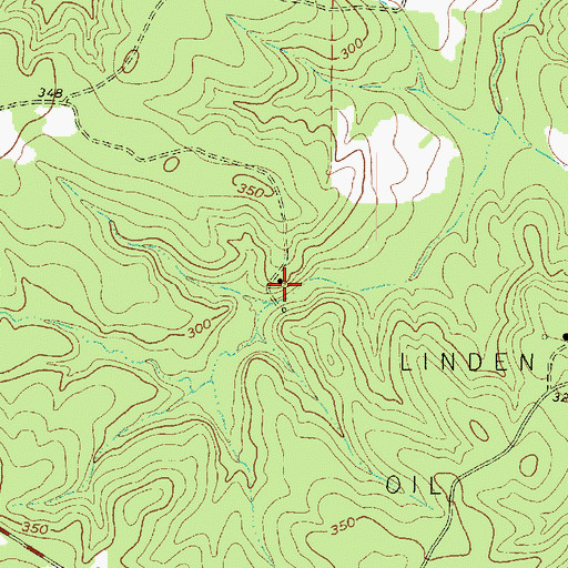 Topographic Map of Hall Lake Number 1 Dam, TX