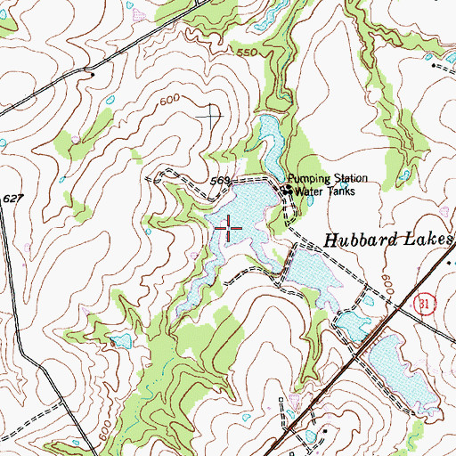 Topographic Map of Hubbard Lake Number 4, TX