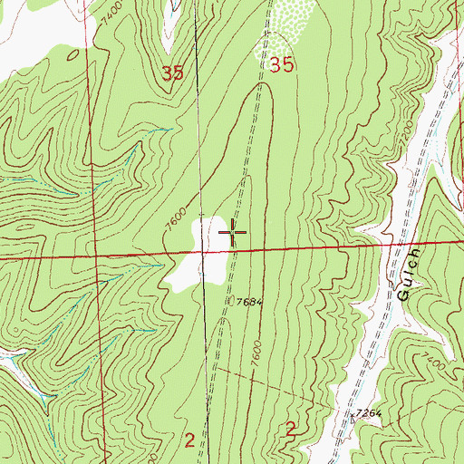 Topographic Map of Tatum Reservoir, CO