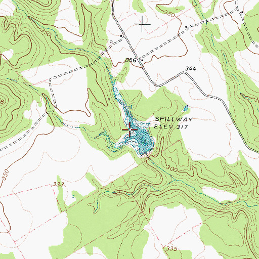 Topographic Map of Pearson Lake, TX