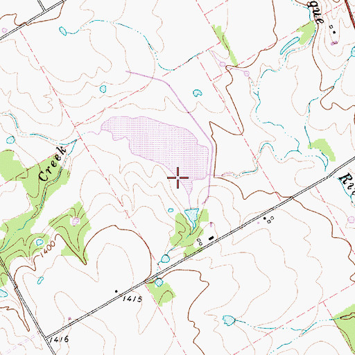 Topographic Map of Soil Conservation Service Site 2 Dam, TX
