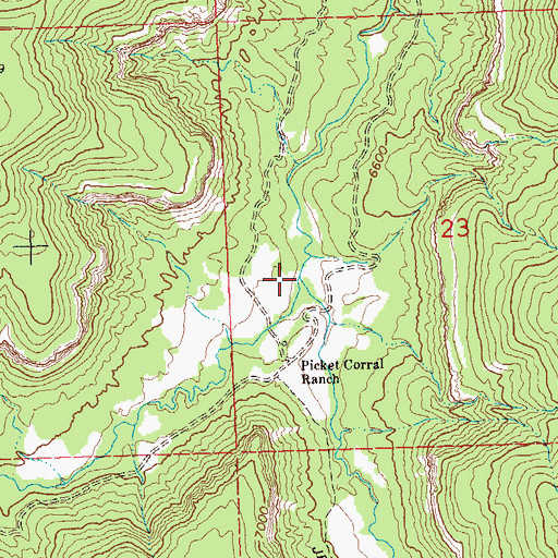 Topographic Map of Middle Fork Escalante Creek, CO