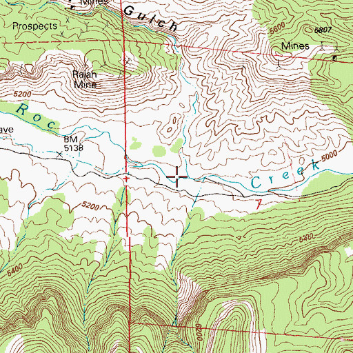 Topographic Map of Garvey Gulch, CO