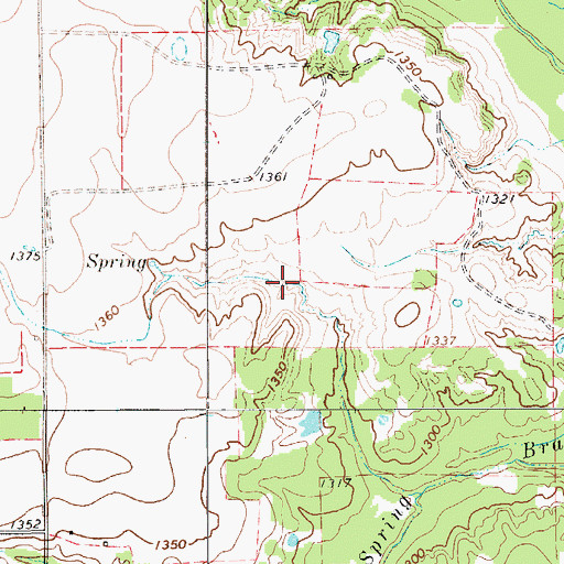 Topographic Map of Arnold Lake, TX