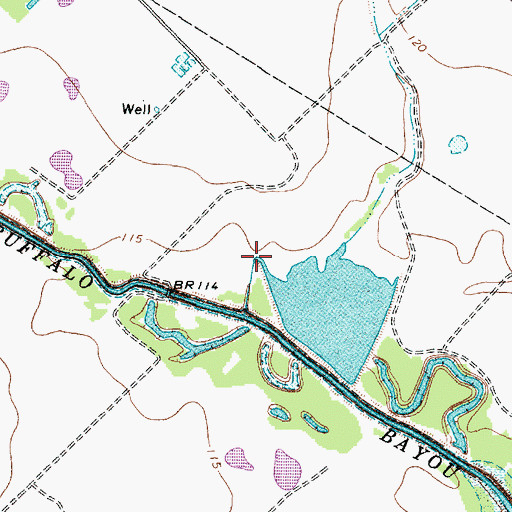 Topographic Map of West Cinco Ranch Lake, TX