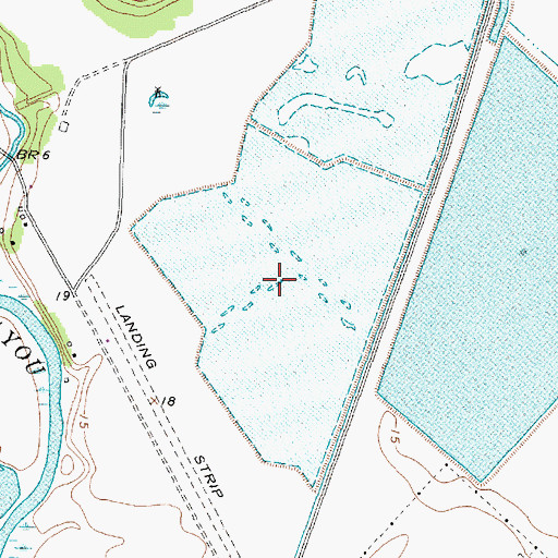 Topographic Map of Duck Lake, TX