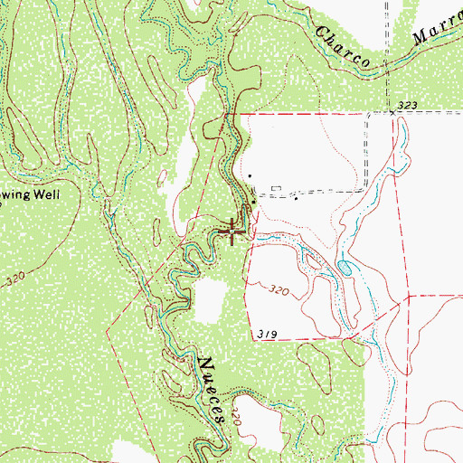 Topographic Map of Hillje Lake Number 1, TX