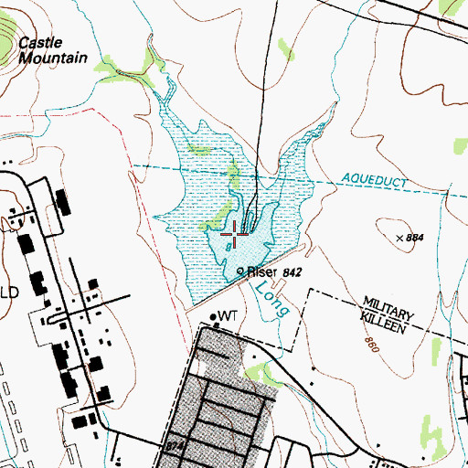 Topographic Map of Soil Conservation Service Site 5a Reservoir, TX