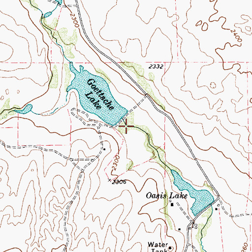 Topographic Map of Club Lake Dam, TX