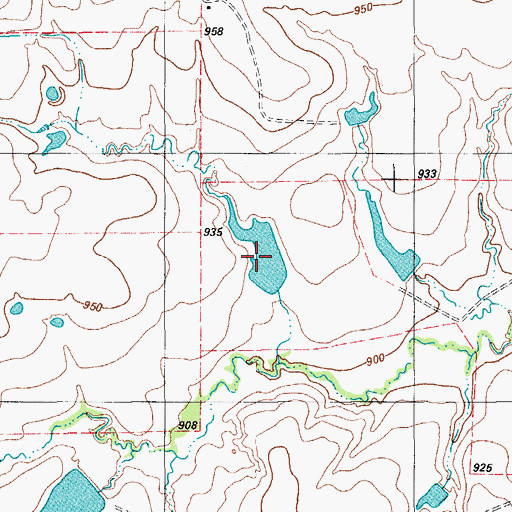 Topographic Map of Parker Lake Number 2, TX