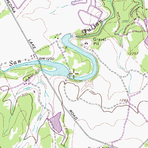 Topographic Map of Alkek Lake Number 2 Dam, TX