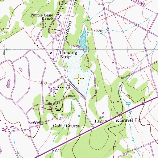 Topographic Map of Conoco Lake Number 1, TX