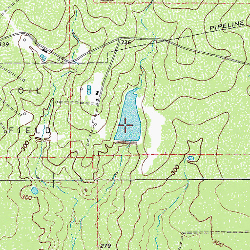 Topographic Map of Wheeler Lake Number 1, TX