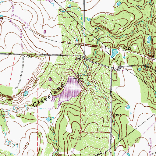Topographic Map of Soil Conservation Service Site 19 Dam, TX