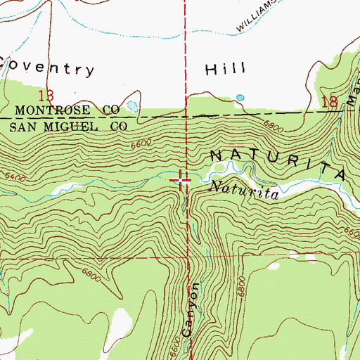 Topographic Map of Burn Canyon, CO