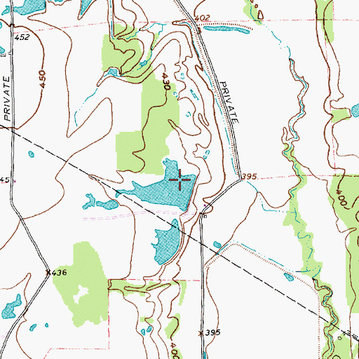 Topographic Map of Circle K Dam Number 2, TX