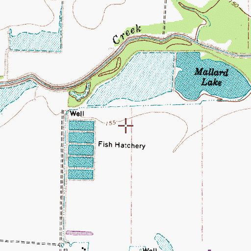 Topographic Map of Mallard Lakes, TX