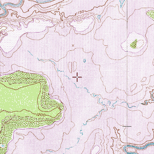 Topographic Map of Hubbard Creek Reservoir, TX