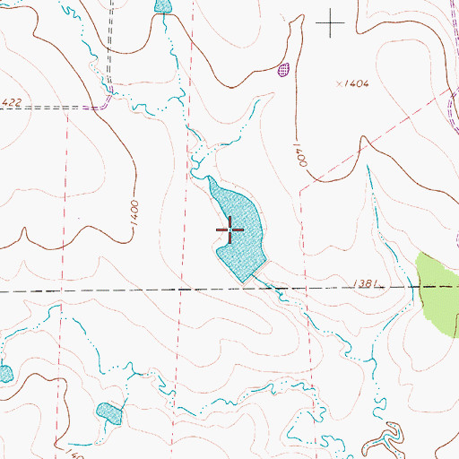 Topographic Map of Texas A and M Experimental Ranch Lake, TX