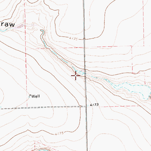 Topographic Map of Hartzog Lake Dam, TX