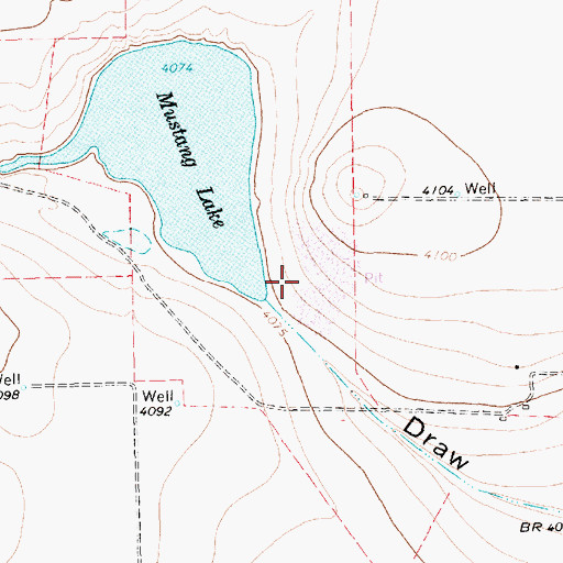 Topographic Map of Soil Conservation Service Site 2 Dam, TX