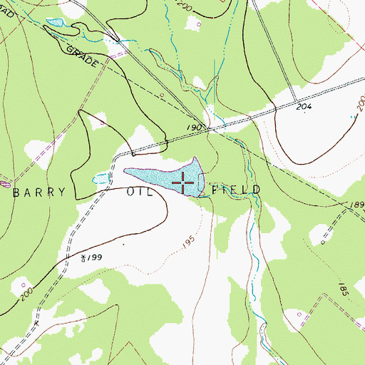 Topographic Map of Musselman Cattle Company Dam Number 1, TX