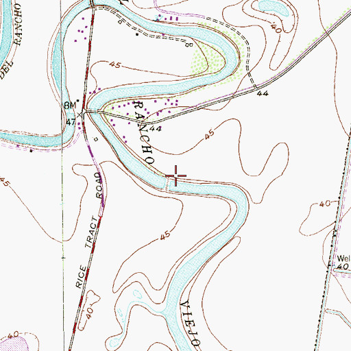 Topographic Map of Cameron County Wid 16 Reservoir, TX