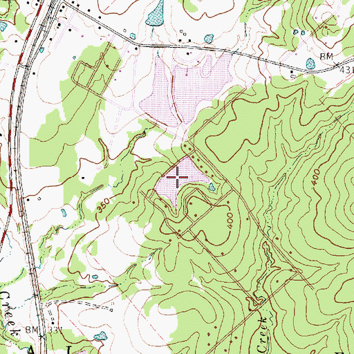 Topographic Map of Watson South Dam, TX