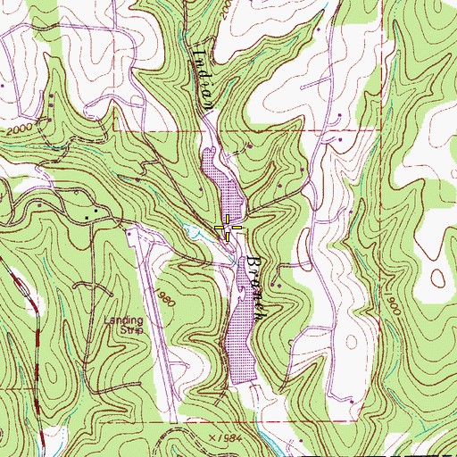 Topographic Map of Tierra Linda Upper Dam, TX