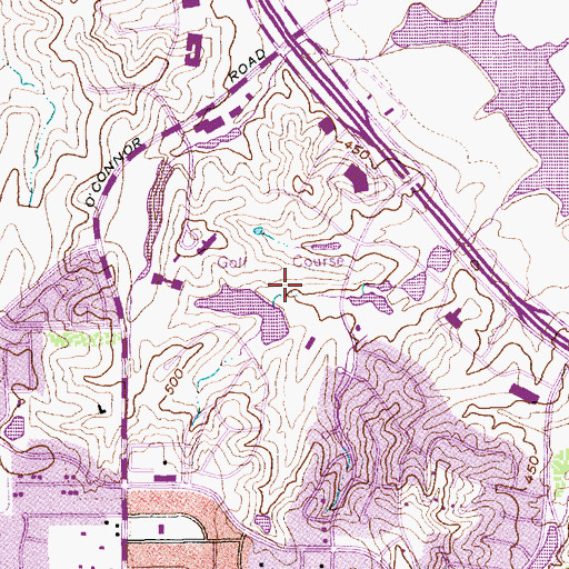 Topographic Map of Las Colinas Reservoir Number 7, TX