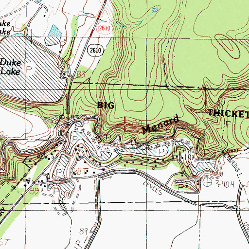 Topographic Map of Lake Number 4, TX