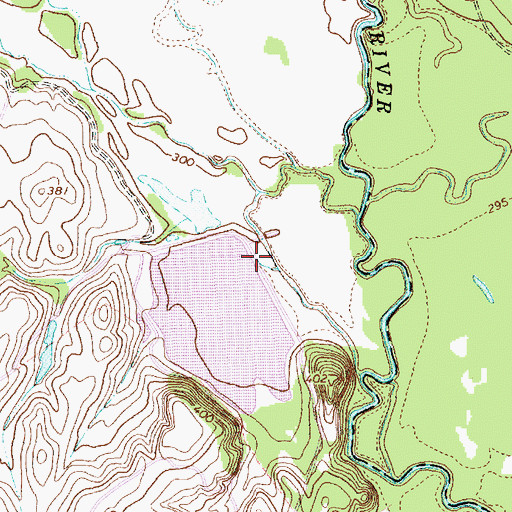 Topographic Map of Artesian Lake Dam, TX
