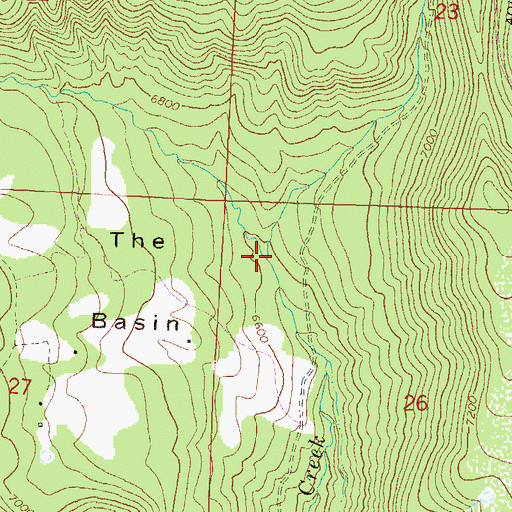 Topographic Map of West Roatcap Creek, CO