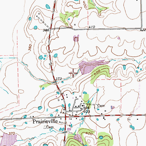 Topographic Map of Soil Conservation Service Site 120 Dam, TX