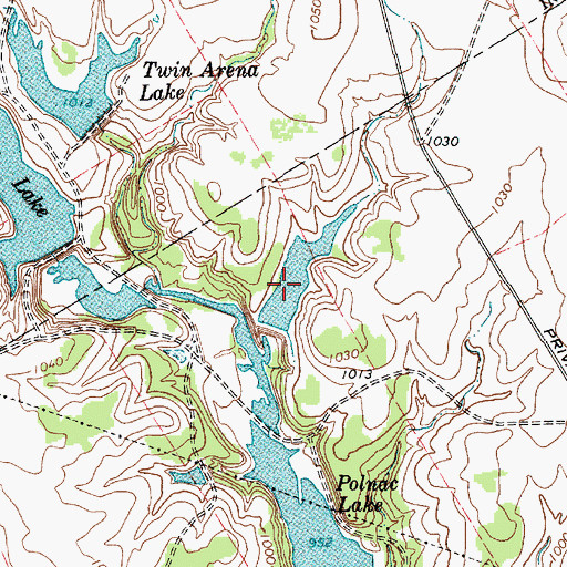 Topographic Map of Canyon Lake, TX